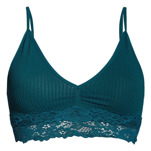 Free People Stevie Lace Trim Jewel Bralette NWT - Picture 3 of 4